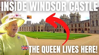 Inside Windsor Castle amp Windsor Tour England  RIP Queen Elizabeth [upl. by Madson]