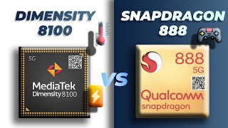 Dimensity 8100 vs Snapdragon 888  The best Processor  Gaming  Techie Nick Hindi [upl. by Itra]