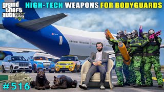 Michael Gifts HighTech Weapons To Bodyguards  Gta V Gameplay [upl. by Ykvir]