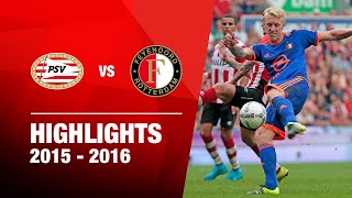 Highlights  PSV  Feyenoord  Eredivisie 20152016 [upl. by Halie]