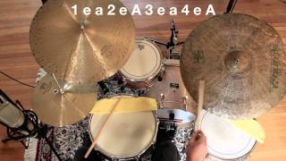 Drum Lesson  Introduction To Jazz Drumming  Part 1 The Basic Pattern [upl. by Ursulette]