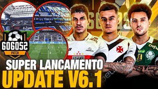 GOGOSZ PATCH 2024  V61 UP PES 2021 PC TEMPORADA 2024 COM KITS E ELENCOS ATUALIZADOS MOD 4K HDR [upl. by Ellivnarg]