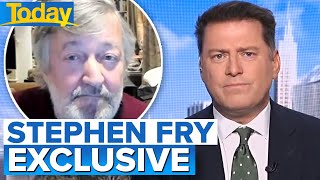 Stephen Fry opens up on his mental health and bipolar battle  Today Show Australia [upl. by Anceline171]