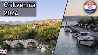 Crikvenica Walk Tour 2024  šetnja po šetalištu 4K [upl. by Hteboj739]