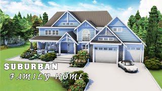 Semi Realistic Suburban Family Home  4 Bedroom  1 Bathroom  Sims 4 Speed Build [upl. by Notsuj]