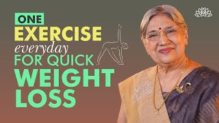 Yoga For Weight Loss  Quick Weight Loss Exercise At Home  Losing Weight  Dr Hansaji [upl. by Avehsile]