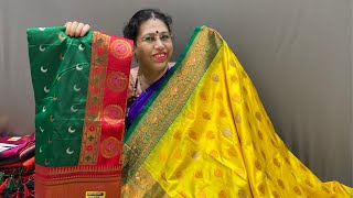 Navratri and Diwali  Kasturi Paithani Live Sarees sale sarees navratrisale [upl. by Mieka]