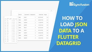 How to Load JSON Data to a Flutter DataGrid [upl. by Nemsaj]