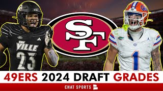 49ers Draft Grades All 7 Rounds From 2024 NFL Draft Ricky Pearsall Renardo Green Isaac Guerendo [upl. by Immac]