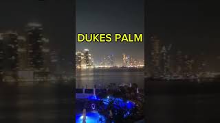 DUKES PALM VIEW AT NIGHT 2024shortsfeed viralshort travel dubai beach [upl. by Artenehs]