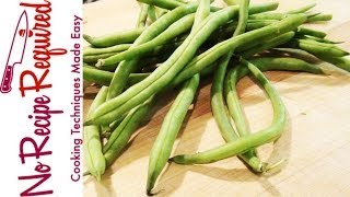 How to Blanch Green Beans  NoRecipeRequriedcom [upl. by Nnaylime522]