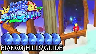 ALLE VERSTECKE DER BLAUEN MÜNZEN in BIANCO HILLS 🌞 Mario Sunshine Blue Coins Guide [upl. by Anaidni127]