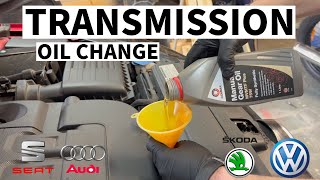 VW GOLF Manual Gearbox OIL CHANGE  5 STEPS DIY [upl. by Ronnoc77]