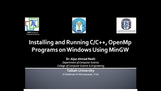 Lecture 0 Installing OpenMP on Windows using MinGW without Visual Studio [upl. by William]