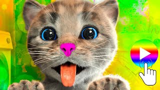 ANIMATED LITTLE KITTEN ADVENTURE AND SUPER CAT  ADVENTURE JOURNEY AND STORY OF CUTE KITTEN MEOW [upl. by Nivloc]