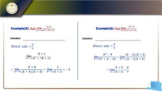 pure math Limits of functions الصف الثانى الثانوى الحصة الثانية [upl. by Inalej]