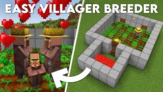 Minecraft Infinite Villager Breeder Tutorial  Easiest amp Best Design [upl. by Jerome597]