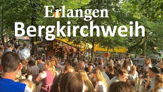 Die Erlanger Bergkirchweih 2024  ältestes Bierfest in Deutschland [upl. by Nivrek]