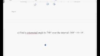 lesson 41 Coterminal Angles [upl. by Selin]