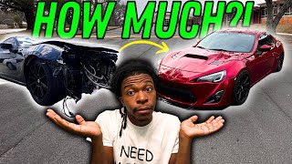 HOW MUCH IT COST TO FIX MY WRECKED BRZ [upl. by Petronilla]