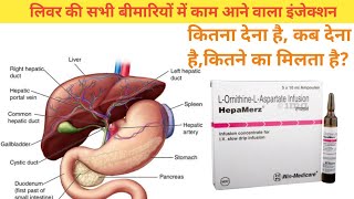 Hepamerz Injection Uses In Hindi  L Ornithine L Aspartate Injection Uses [upl. by Atsyrk]