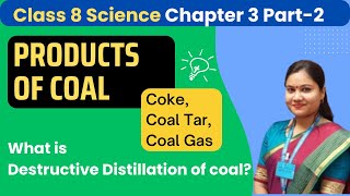 Products of Coal Class 8  Class 8th Science Chapter 3 Coal and Petroleum [upl. by Llerat]