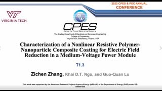 Zichen Zhang PolymerNanoparticle Composite Coating for Electric Field Reduction in MV Power Module [upl. by Conant402]