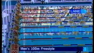 1998 World Swimming Championships  Mens 100m Freestyle [upl. by Kassia]