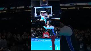 NBA 2024 AllStar McClung Leaps OVER Shaquille O’NEAL to Win Slum Dunk Contest [upl. by Kieryt]