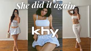 TRYING KHY BY KYLIE JENNERAGAIN  POPLIN TRY ON HAUL [upl. by Aihsik]