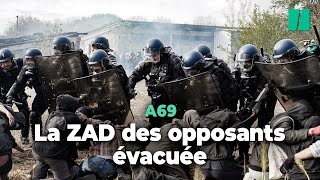 La ZAD des opposants à lA69 évacuée par les forces de lordre [upl. by Revlys]