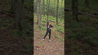 Découvrir un nouveau sport entre amis au coeur du Parc de la Gorge de Coaticook quoi de mieux 🥏🌲 [upl. by Aisatsana]