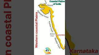 Coastal Plains of India  coastal States of India geography mapping map gk gs gkquiz ssc [upl. by Swec]