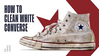 How to Clean White Converse at Home [upl. by Ajak133]