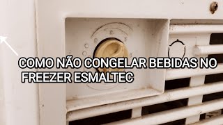 COMO NÃO CONGELAR BEBIDAS NO FREEZER ESMALTEC [upl. by Anirehc]