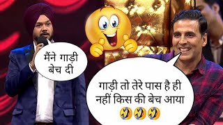 🤣 मैंने गाड़ी बेच दी 😂😂😂 Parvinder Singh Comedy in The great Indian laughter challenge shorts [upl. by Alisen]