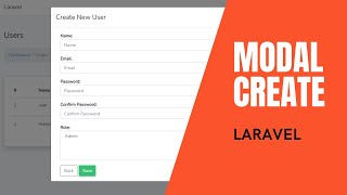 MODAL CREATE IN LARAVEL CRUD [upl. by Hamish]