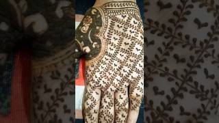 Simple mehndi design🌻🌑 youtubeshorts mehndi trending simple viralvideo shorts easy henna [upl. by Hsitirb]