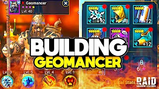 Building Geomancer to Be a BEAST in Raid Shadow Legends [upl. by Aniles]