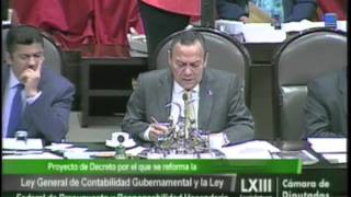 Aprobación Ley Gral de Contabilidad y Ley Federal de Presupuesto Gral y Particular [upl. by Latterll868]