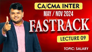 Direct Tax Fastrack lec 9  CA CMA Inter  For May amp Nov 24  cainter caintertax [upl. by Neehs]