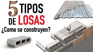 Conoce 5 distintos tipos de LOSAS  Proceso constructivo y características [upl. by Griz]