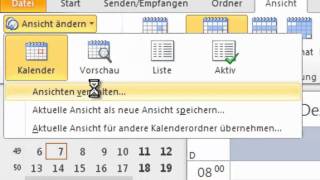 Lektion 42 Ansichten anlegen Feiertage Termine nach Ort  Meine Zeit im Griff mit Outlook [upl. by Lednek467]