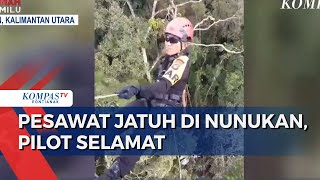 Dramatis Proses Evakuasi Pilot Selamat Pesawat Smart Air Jatuh di Nunukan [upl. by Dayle]