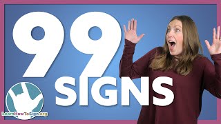 Your First 99 ASL Signs  Introductions in American Sign Language [upl. by Tiduj787]