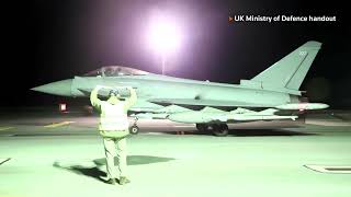 US UK launch strikes on dozens more Houthi targets  REUTERS [upl. by Rehpotsihrc]