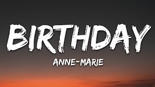 AnneMarie  Birthday Lyrics [upl. by Hgielek]