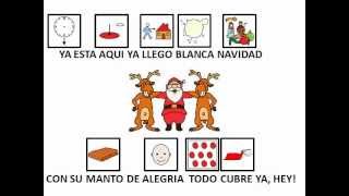 BLANCA NAVIDAD con pictogramas [upl. by Mellie]