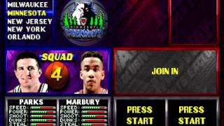 NBA Hangtime N64 Rosters Squads 14 only [upl. by Auqemahs]