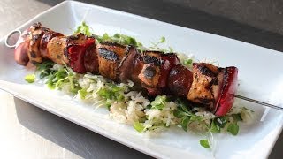 Grilled Chorizo amp Chicken Skewers  Grilled Chicken amp Sausage Kebabs [upl. by Stanislaus]